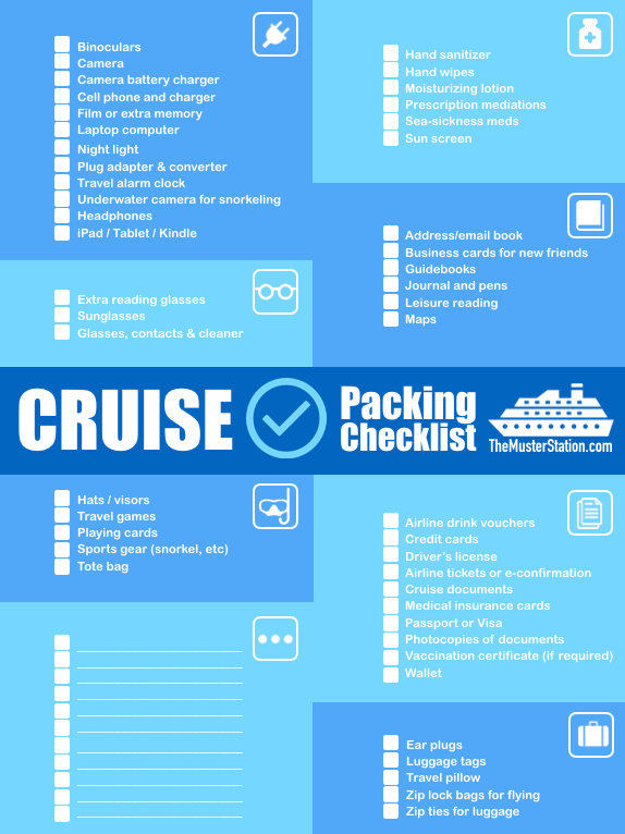 Cruise Packing List PDF Free Printable Download!