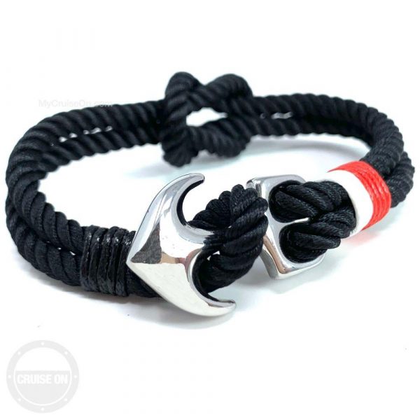 Anchor Bracelet Black