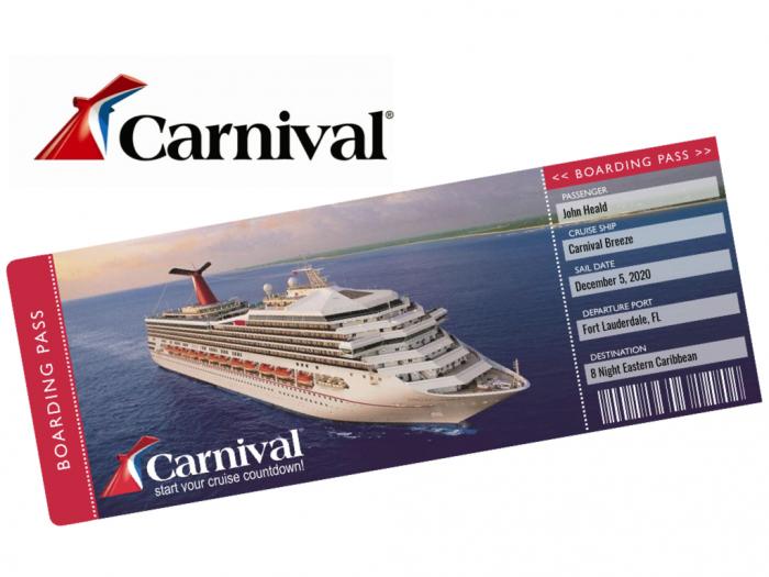 Carnival Cruise Ticket Template