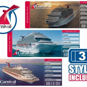 Carnival Cruise Tickets Printable