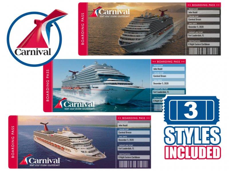 carnival cruise line boarding pass